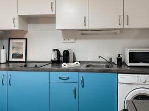 Kuchyň nebo kuchyňský kout v ubytování ELSO apartments