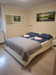 Posteľ alebo postele v izbe v ubytovaní APARTAMENT WŁODEK + 34 fotografií