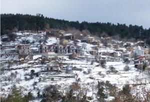 Meterizi Guesthouse v zime