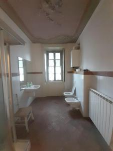 Koupelna v ubytování Bergamo home