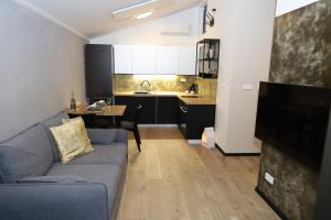 Posezení v ubytování Tiny House Útulno