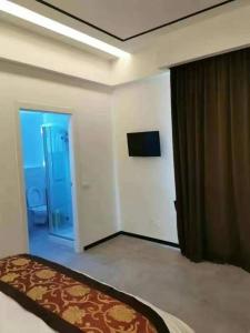 TV a/nebo společenská místnost v ubytování Hotel Alba