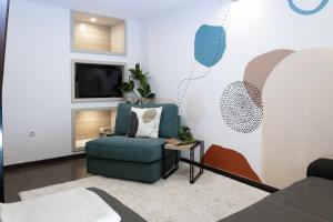 A seating area at Budapest Downtown Museum Apartments