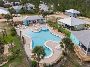 an aerial view of a swimming pool at a resort at Rookery 7026 in Gulf Shores