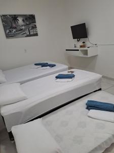 Krevet ili kreveti u jedinici u okviru objekta Pousada - Suíte Excelente