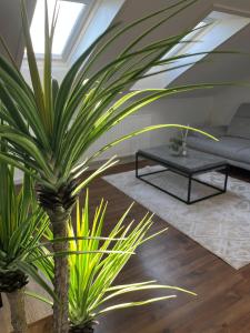 Posezení v ubytování Moderne & stilvolle Wohnung klimatisiert - Messe & Flughafen München
