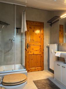 Koupelna v ubytování Moderne & stilvolle Wohnung klimatisiert - Messe & Flughafen München
