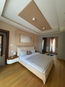 Una cama o camas en una habitación de VILA VIKTORIJA 11 fotos más