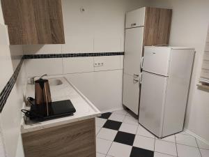 Η κουζίνα ή μικρή κουζίνα στο Stadt Ap Heidenheim +15 φωτογραφίες