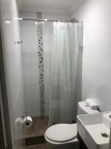 Koupelna v ubytování Resplendor Hotel
