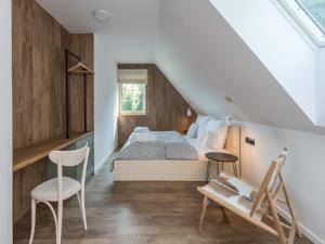 Posteľ alebo postele v izbe v ubytovaní Villa in Beskydy with Sauna & Mountain Views