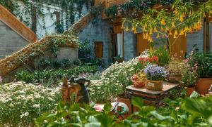 Taman di luar Lijiang Hearing Flowers Hall Flowerless B&B