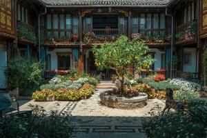 Zahrada ubytování Lijiang Hearing Flower Hall B&B Nanxuan Branch