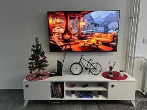 Televiisor ja/või meelelahutuskeskus majutusasutuses Apartman Jevtic