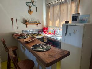 Nhà bếp/bếp nhỏ tại Vila Areal