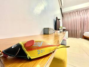 Voodi või voodid majutusasutuse SNUG·NINE Hotel toas