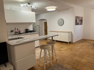 Cucina o angolo cottura di Masionette Wohnung in Weinregion 30 min südlich von Wien