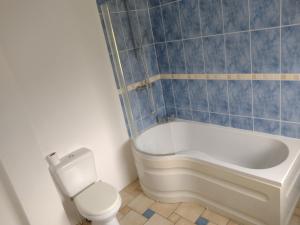 Bratton ClovellyにあるHeadson Farmhouse Longer stay for lessのバスルーム(白いバスタブ、トイレ付) +19枚の写真