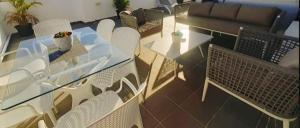 Area soggiorno di 3bed villa with private pool and rooftop with a sea view in flic-en-flac, Mauritius