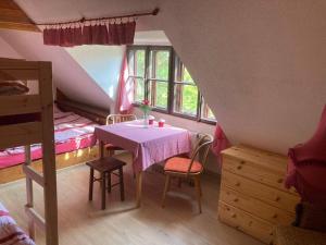 Postel nebo postele na pokoji v ubytování Chata Gabriela