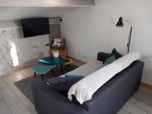 Μια τηλεόραση ή/και κέντρο ψυχαγωγίας στο Gite avec terrasse privée proche des gorges du Verdon