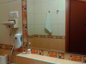 Koupelna v ubytování Hotel Basztowy