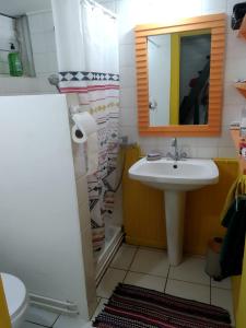 Koupelna v ubytování Cozy bungalow