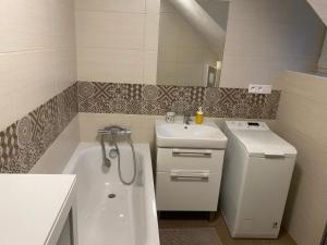Koupelna v ubytování Apartmán Hanka