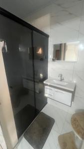 Koupelna v ubytování Quarto Aconchegante N 2