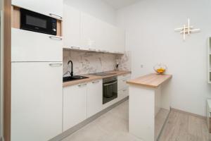 Kuchyňa alebo kuchynka v ubytovaní Apartments Lux 3