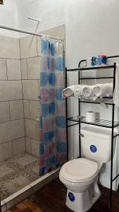 Koupelna v ubytování Cabaña
