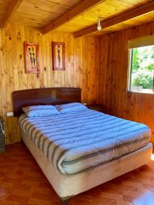 Postel nebo postele na pokoji v ubytování Cabañas Villa Alegre + 22 fotografií