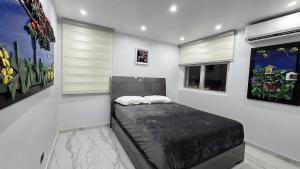 Postel nebo postele na pokoji v ubytování Beachfront Apartment in Luquillo at Sandy Hills