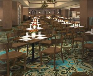 ein großes Esszimmer mit Tischen und Stühlen in der Unterkunft Casino del Sol Resort Tucson in Tucson + 12 Fotos