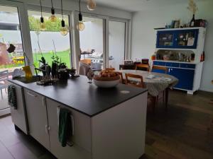 Kuchyň nebo kuchyňský kout v ubytování Chez Elsa et Agou - chambre avec bureau chez l'habitant