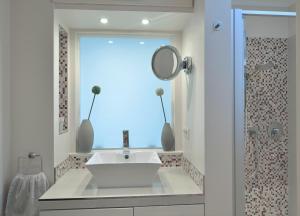 Koupelna v ubytování Bines Hues