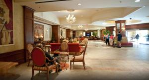 Χώρος καθιστικού στο Suites at Marriott's Grand Chateau Las Vegas Strip-No Resort Fee