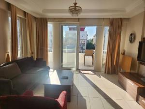 A bed or beds in a room at Antalya belek 4 nirvana club first floor two bedrooms pool view with water slide close to center - belek beach park