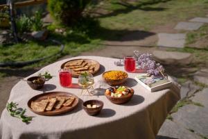 Jídlo v prázdninového domu nebo okolí