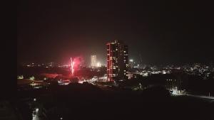 头城景观或在公寓看到的城市景观