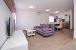 TV a/nebo společenská místnost v ubytování Apartments Smojver Stipe