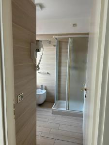 Koupelna v ubytování Fiamma suites