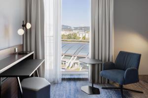 Istumisnurk majutusasutuses Courtyard by Marriott Linz