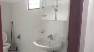 un bagno con lavandino e WC di Beach side villa a Bentota Altre 24 foto