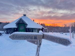 Glamping Höga Kusten v zimě + 11 fotografií