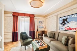 Predel za sedenje v nastanitvi Hotel Flüela Davos - The Unbound Collection by Hyatt