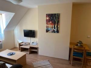 TV a/nebo společenská místnost v ubytování Minkov Apartments, Замъка 2