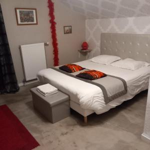 Postel nebo postele na pokoji v ubytování Chambres d hotes joel