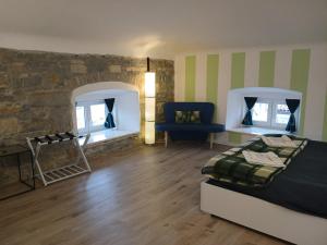 Letto o letti in una camera di The way to trieste bikes storage