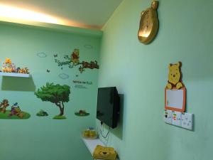 TV a/nebo společenská místnost v ubytování Fantasy Hotel